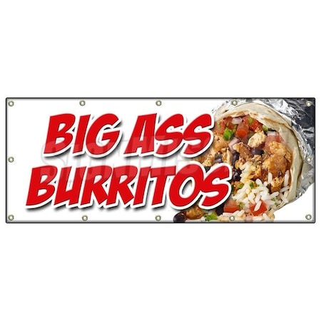 Signmission BIG A* BURRITOS BANNER SIGN huge large extra enormous meal mexican eat B-120 Big A Burritos